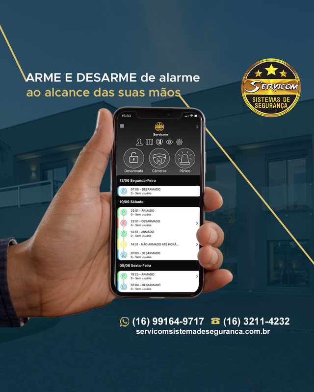 Alarme com sensor de movimento