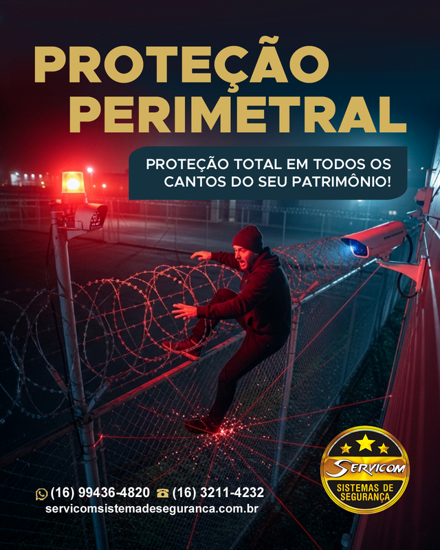 Cerca elétrica com alarme