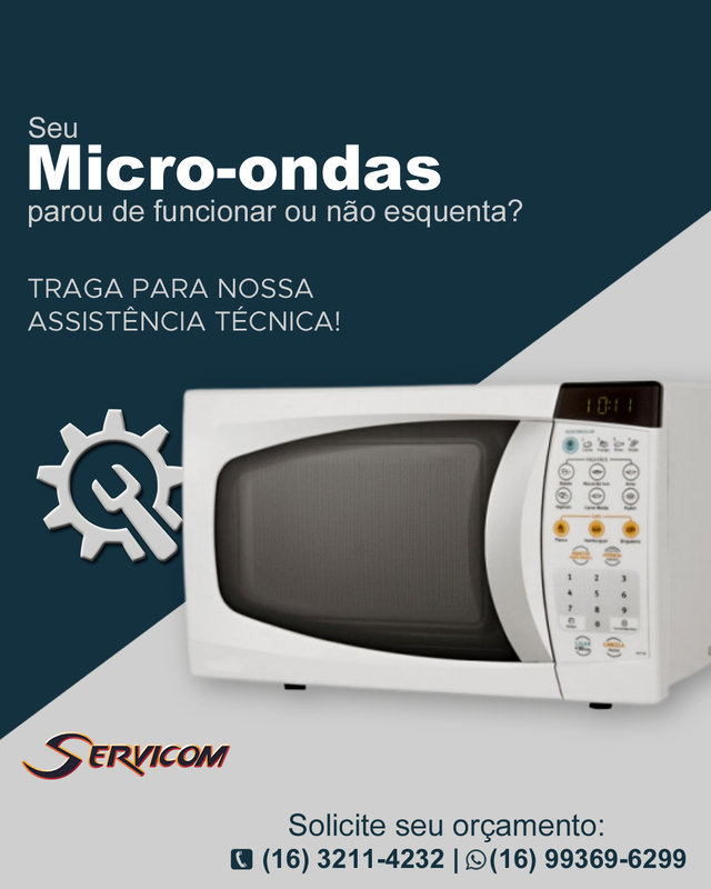 Manutenção de microondas